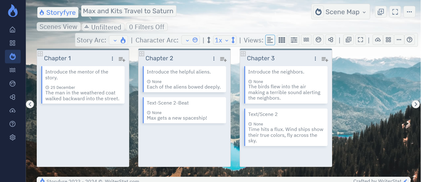 Storyfyre Origin Left Hand Hover Action Menu