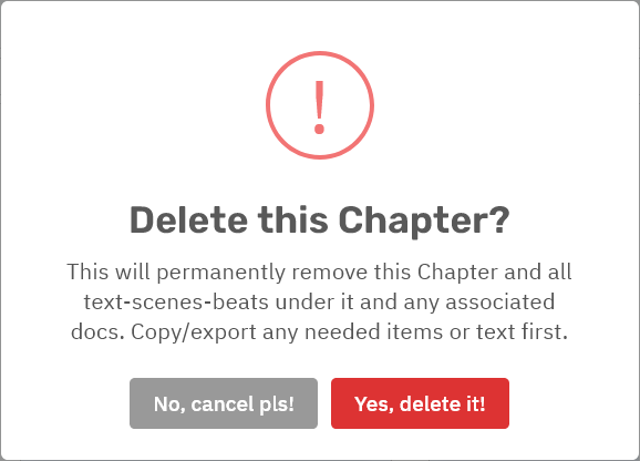 Storyfyre Origin Scene Map: Chapter Remove