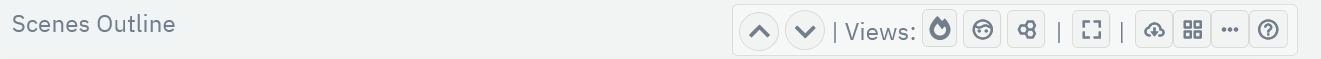 Storyfyre Origin Scenes Outline Toolbar