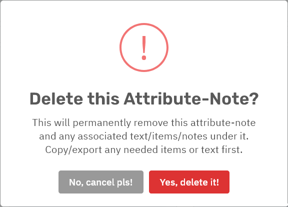 Storyfyre Origin Story Settings: Story Setting Attribute Remove